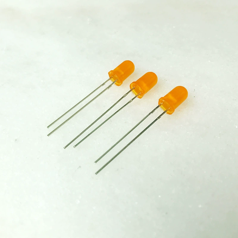 DEL lumière indicatrice orange à LED, 5 mm