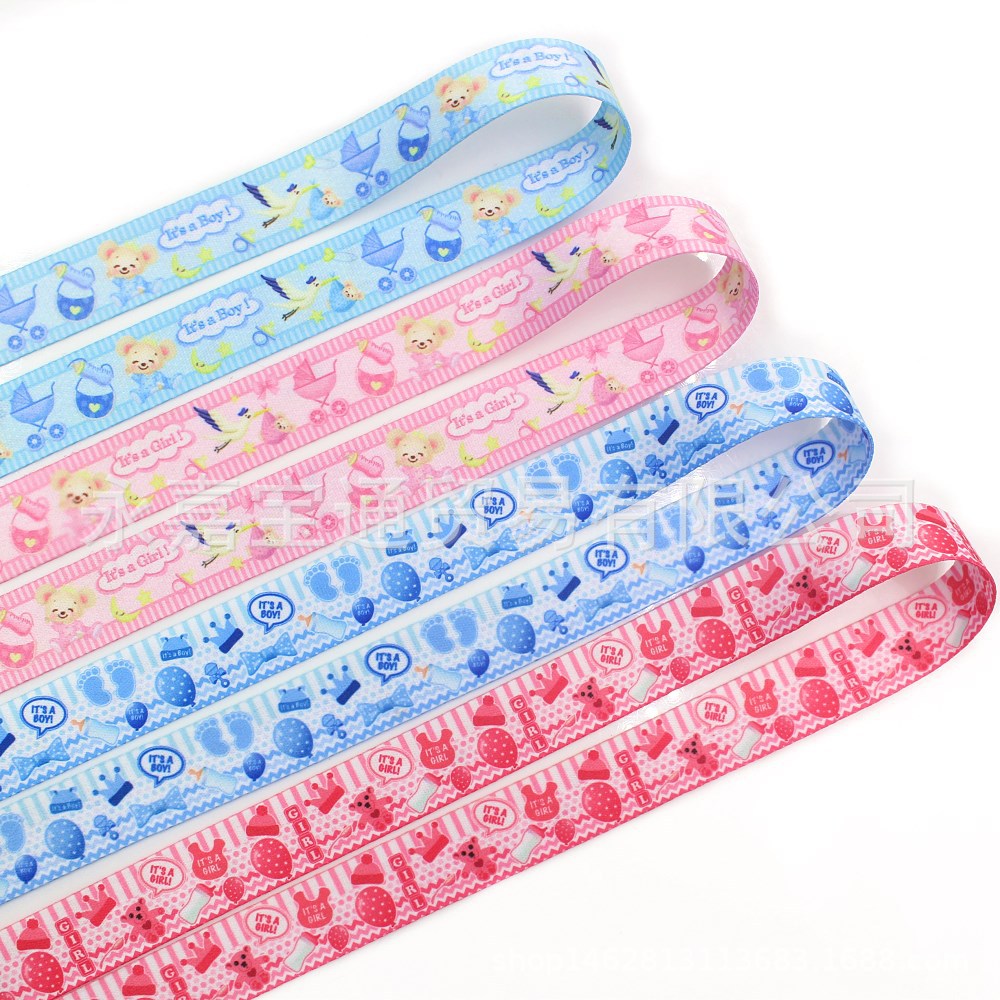 I-191014-2421,20mm卡通加厚双面涤纶带奶嘴链饮料瓶带手机绳防掉