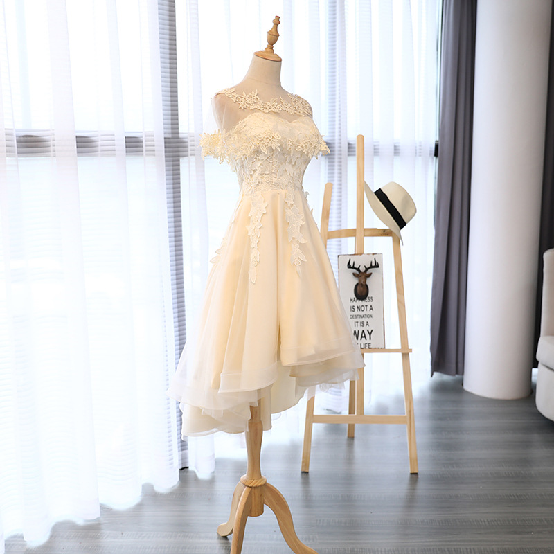 Vestido corto de dama de honor estilo hada, nuevo modelo 2026, moda de verano, estilo coreano, vestido de cóctel sin tirantes, vestido de fiesta para mujer.
