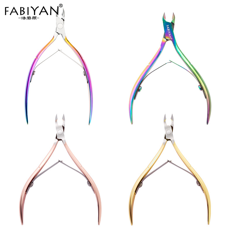 Factory in Stock Nail Clippers Nail Art Cuticle Nipper Onychomycosis Dead Skin Clipper Nail Scissor Set Manicure Implement Bent Nose Plier