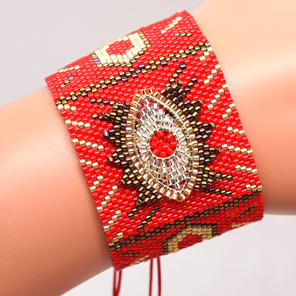 Nihaojewelry Wholesale Jewelry Fashion Miyuki Beads Hand-woven Wide Bracelet display picture 31