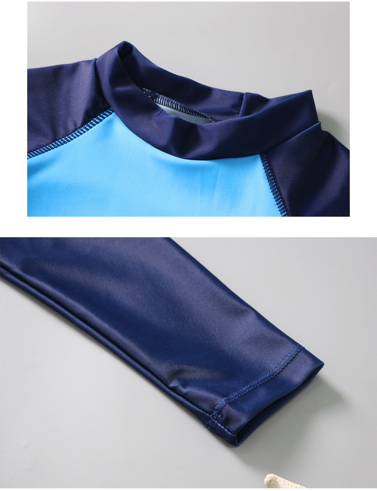 Roupa de Banho Meninos Grandes Adolescentes Maiô Crianças Surf Duas Peças Natação Protetor Solar Proteção uv Praia Conjunto Terno 12 High Quality Mamãe e Bebê