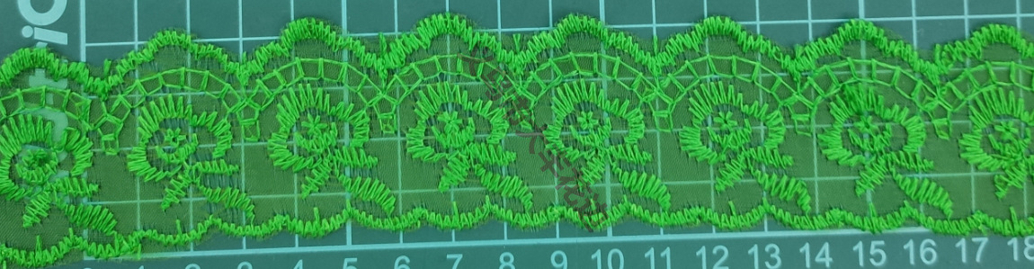 涤纶，刺绣，网纱花边