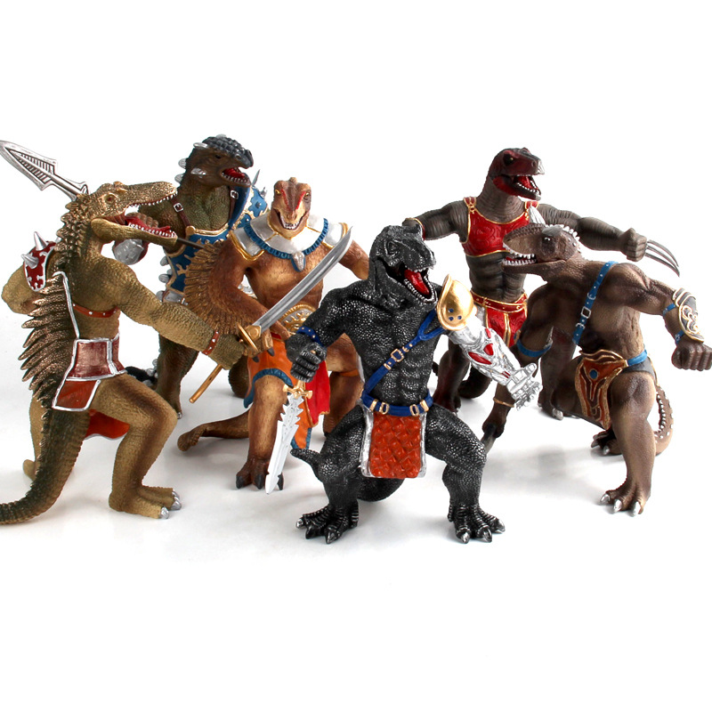 Nuevo modelo transfronterizo juguete hoz cuerno de dragón Pluma de dragón Dragón de uñas dragón espina dorsal Dragón Tyrannosaurus Dragón Guerrero