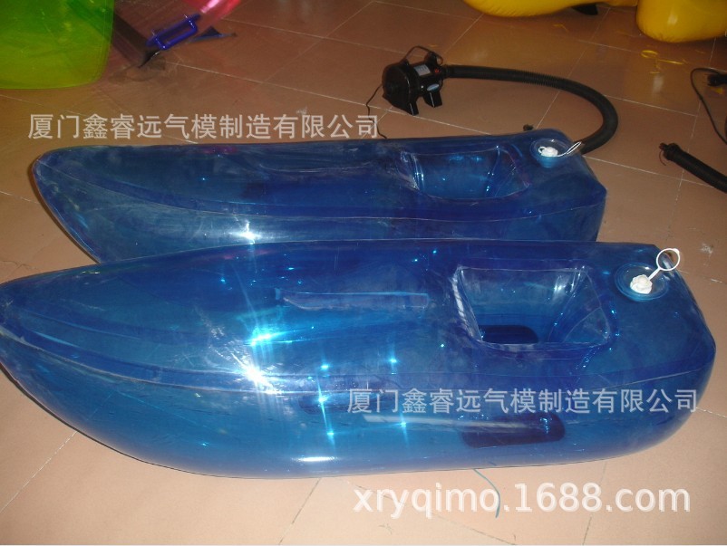 水上步行鞋户外水上运动水上行走鞋闭气充气鞋水上玩具