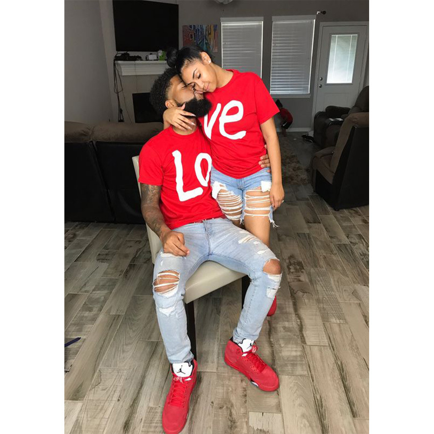 123g Weight Short Sleeve Sleeve Length Polyester Fabric Type T-Shirt Sets Sets Type Daily Occasion Round Neck Neckline Regular Fit Fit Type Letter Pattern Summer, Spring, Autumn Season Women'S, Men'S Gender Printing Design Fashion Style Wholesale Women'S Men'S Fashion Letter Short Sleeve Printing T-Shirts