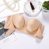 Invisible non-slip straps, fashionable underwear, supporting wireless bra, strapless, increased thickness