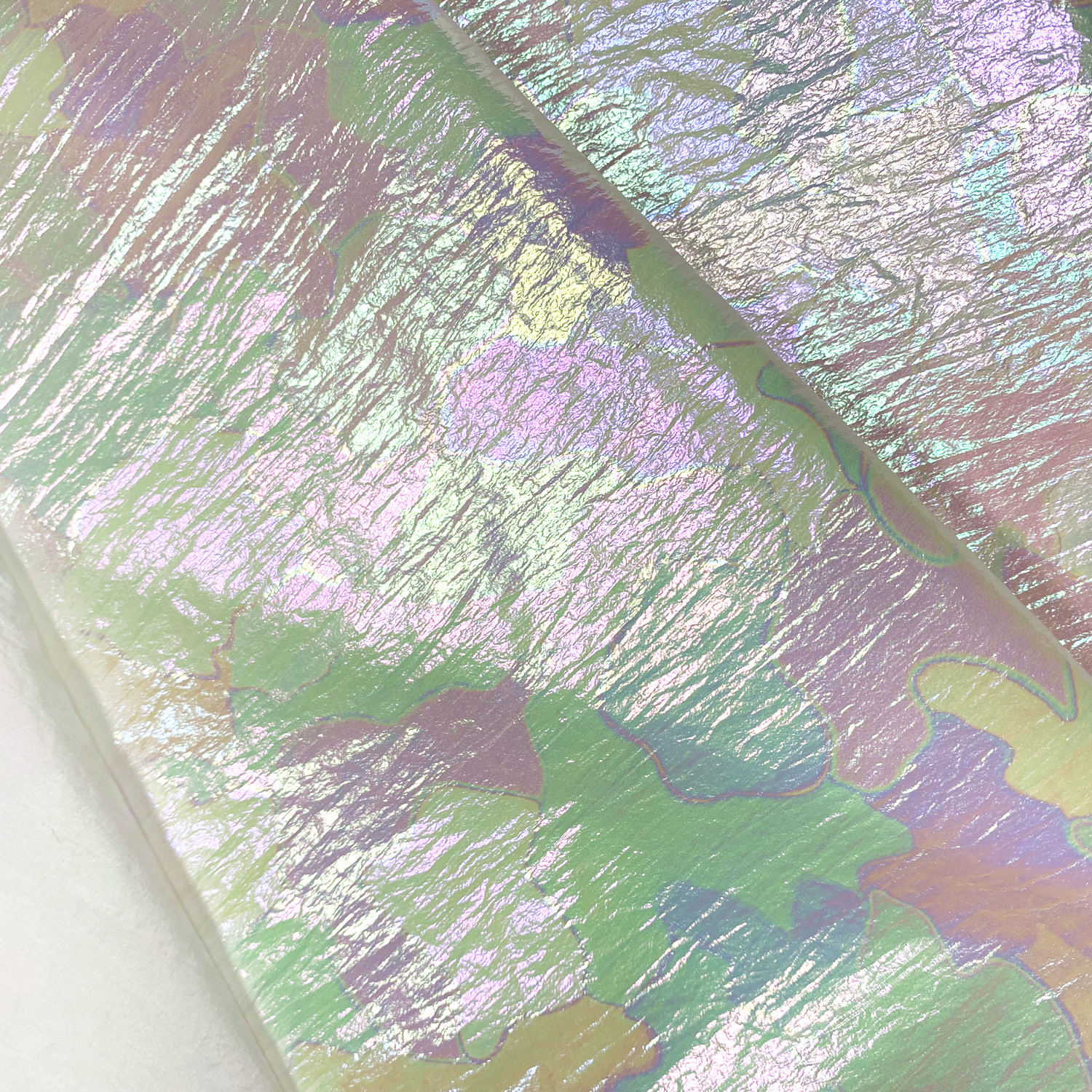 服装面料 彩色烫金覆膜面料  防晒衣羽绒服 彩色迷彩