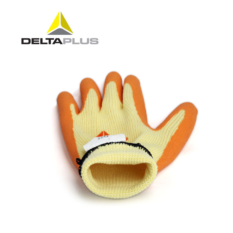 代尔塔201730乳胶涂层防滑手套 抗撕裂耐磨涂层搬运劳保手套批发