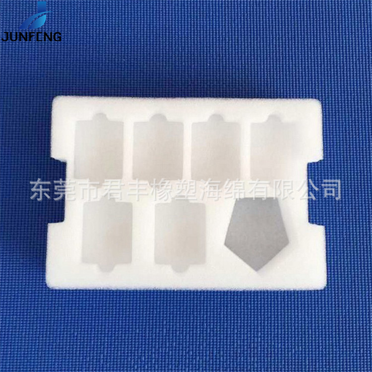 高密度epe减压防护玻璃陶瓷包装内衬白色珍珠棉异型保护垫