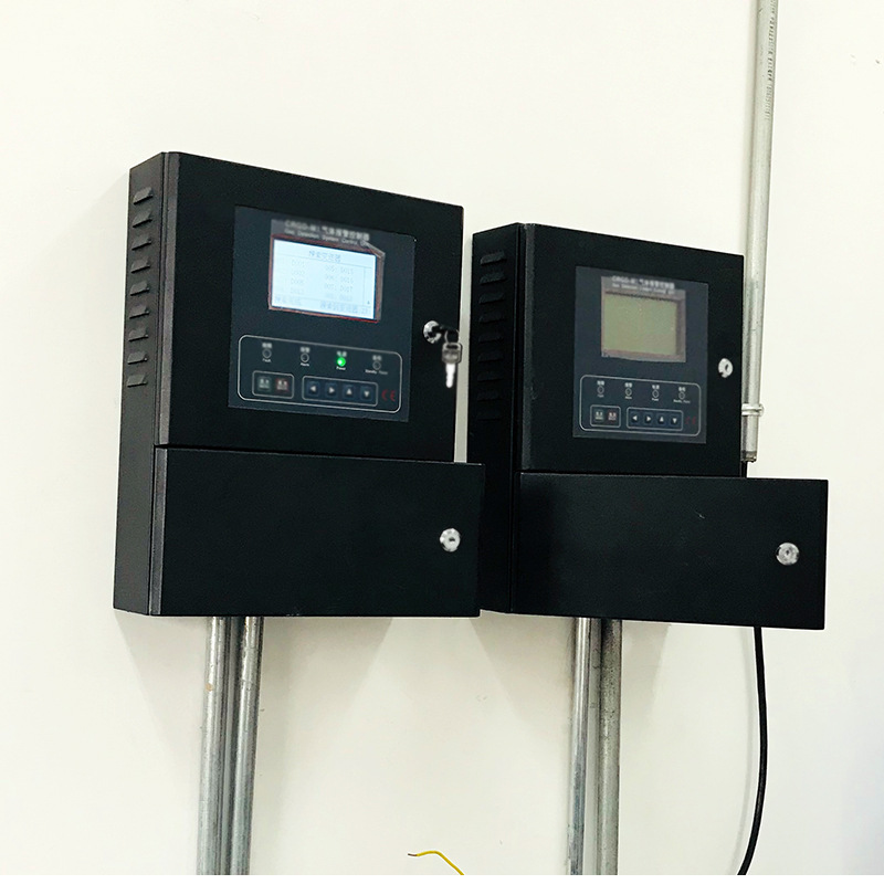 总线工业壁挂式可燃气体报警主机485输出信号带6个控制模块含税运