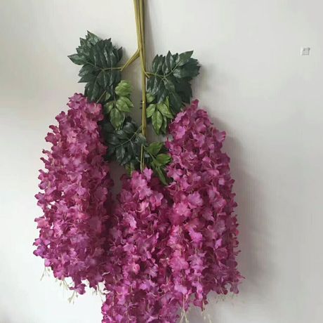 110CM mô phỏng hoa wisteria mô phỏng đậu hoa nhánh đậu hoa dải mô phỏng wisteria treo mô phỏng hoa đậu dải wisteria dải Mây mô phỏng
