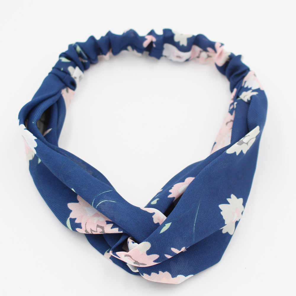 Retro Plants Flowers Leaves Cross Hair Bands All-match Women's Headbands Wholesale display picture 16