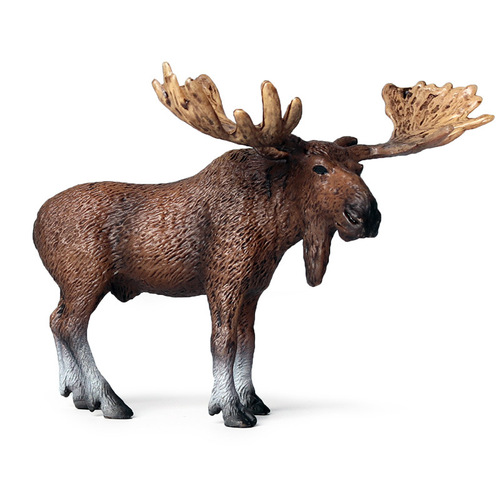 Cross-border children's simulated wild animal model solid static wild North American elk moose ornaments toy figure