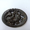 Antique is the four old iron rocks, the four great beasts of the green dragon, the sunsabive white tiger white tiger hollow double -sided sculpting jade magnet magnetic