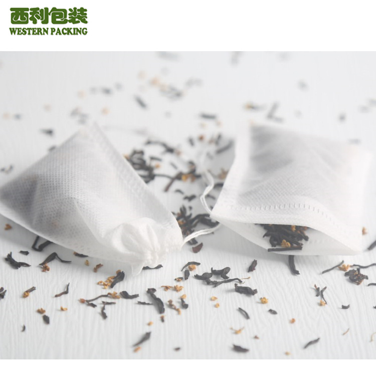 供拉线茶叶无纺布过滤袋 耐高温足沐药袋 茶包袋 可定制