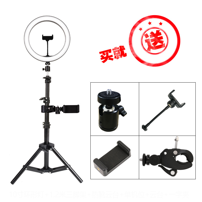 Diting 10-inch LED ring light + hose mob...