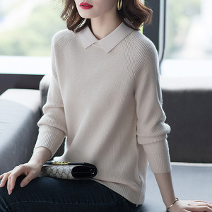 Baby collar long sleeve T-shirt loose bottoming
