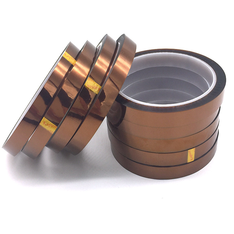 供应长安虎门0.15MM茶色高温金手指胶带，PI胶带高温胶贴生产厂家