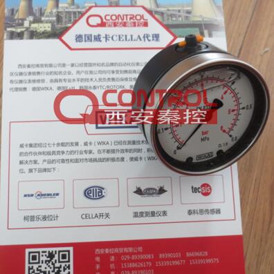 213.40.080威卡黄铜接口压力表 WIKA轴向压力表威卡EN837-1压力表
