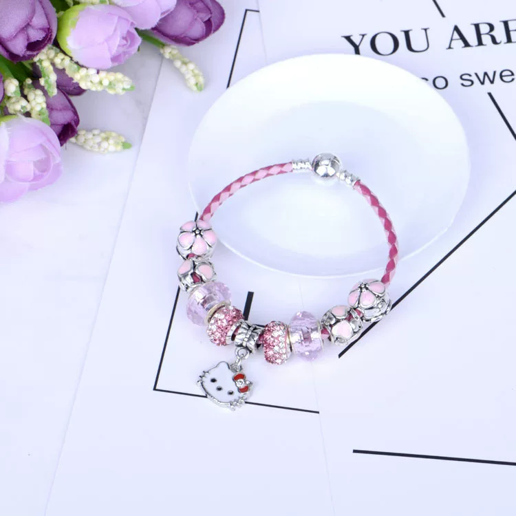 Cute crystal, beaded bracelet, style, DIY