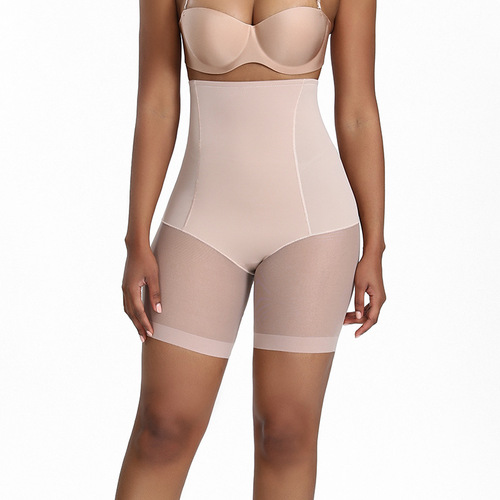 Seamless high-waisted hip-lifting pants for postpartum women's underwear with extra fat and enlarged tummy-tightening pants for body shaping