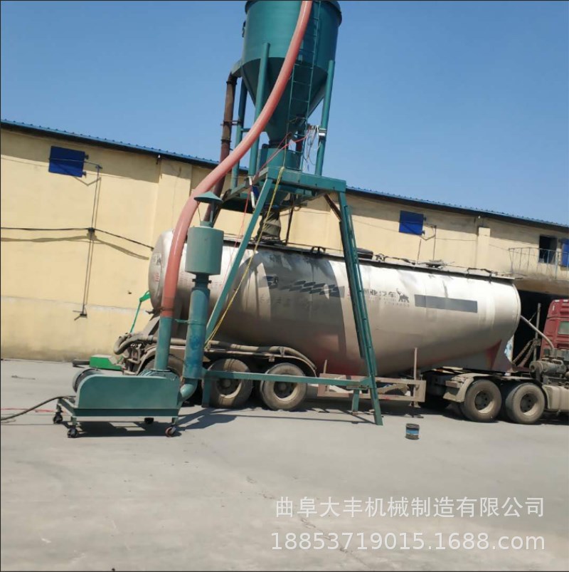水泥粉装罐气力输送机粉煤灰气力输送机碳化钙粉气力装车机图片