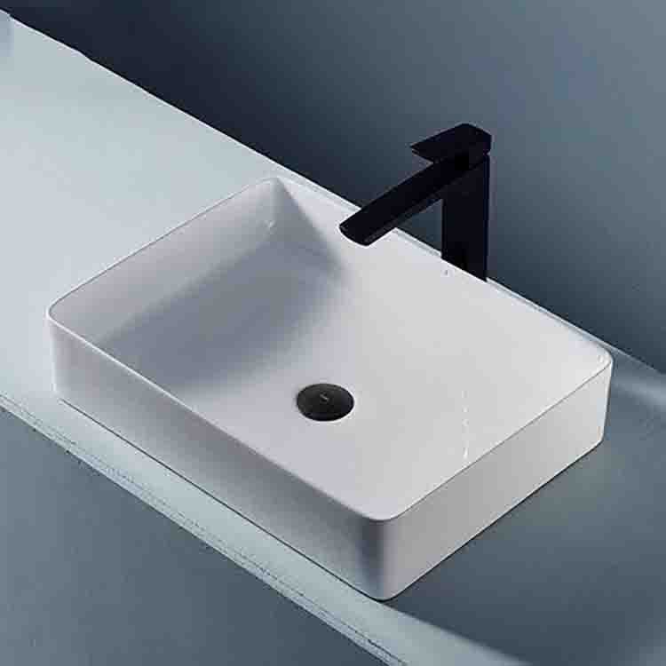 Hotel delgada mesa lateral lavabo rectangular lavabo del hogar Cuenca del arte balcón lavabo de cerámica