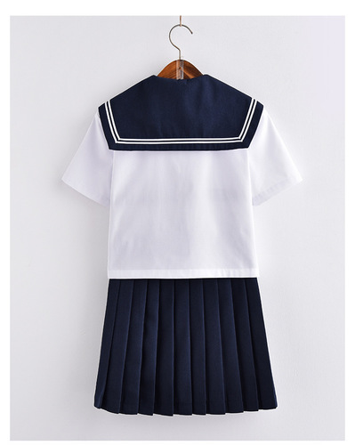 White color Schoolgirl JK Uniforms Japanese style Navy Sailor School Uniforms Students costumes For Girls Anime cosplay Sailor Navy Suit