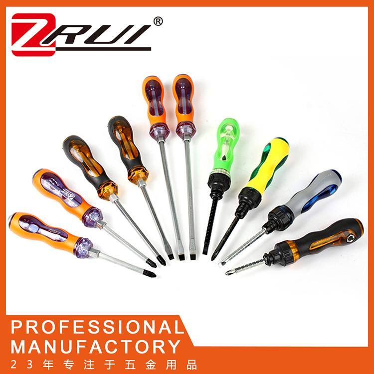 Destornillador destornillador de reparación de grado industrial destornillador multiusos recubierto de pegamento de PVC