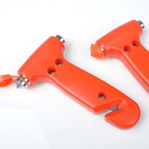 Car solid safety hammer, life-saving hammer, multi-functional escape tool, car emergency escape tool, car window-breaking hammer