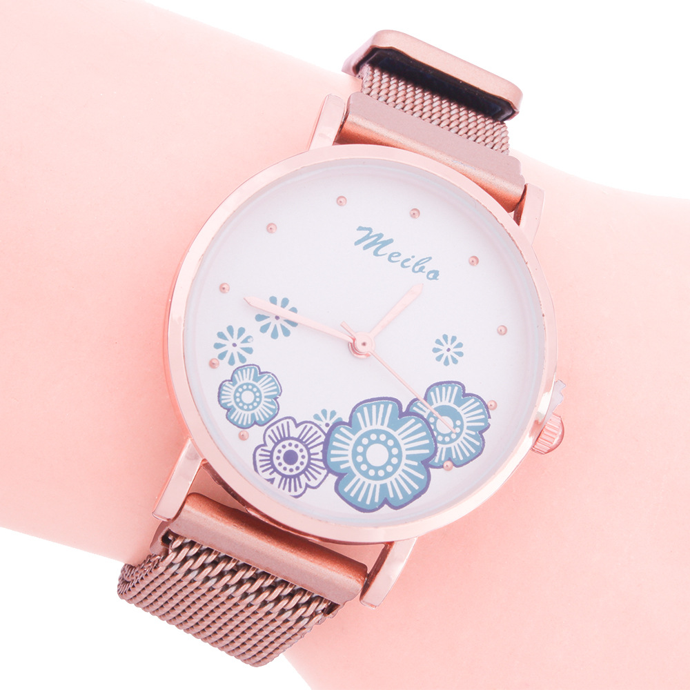 Commerce Extérieur Populaire Style Aimant Montre Coréenne Style National De Femmes Quartz Montre Tempérament Milan Sangle Montre En Stock En Gros display picture 11