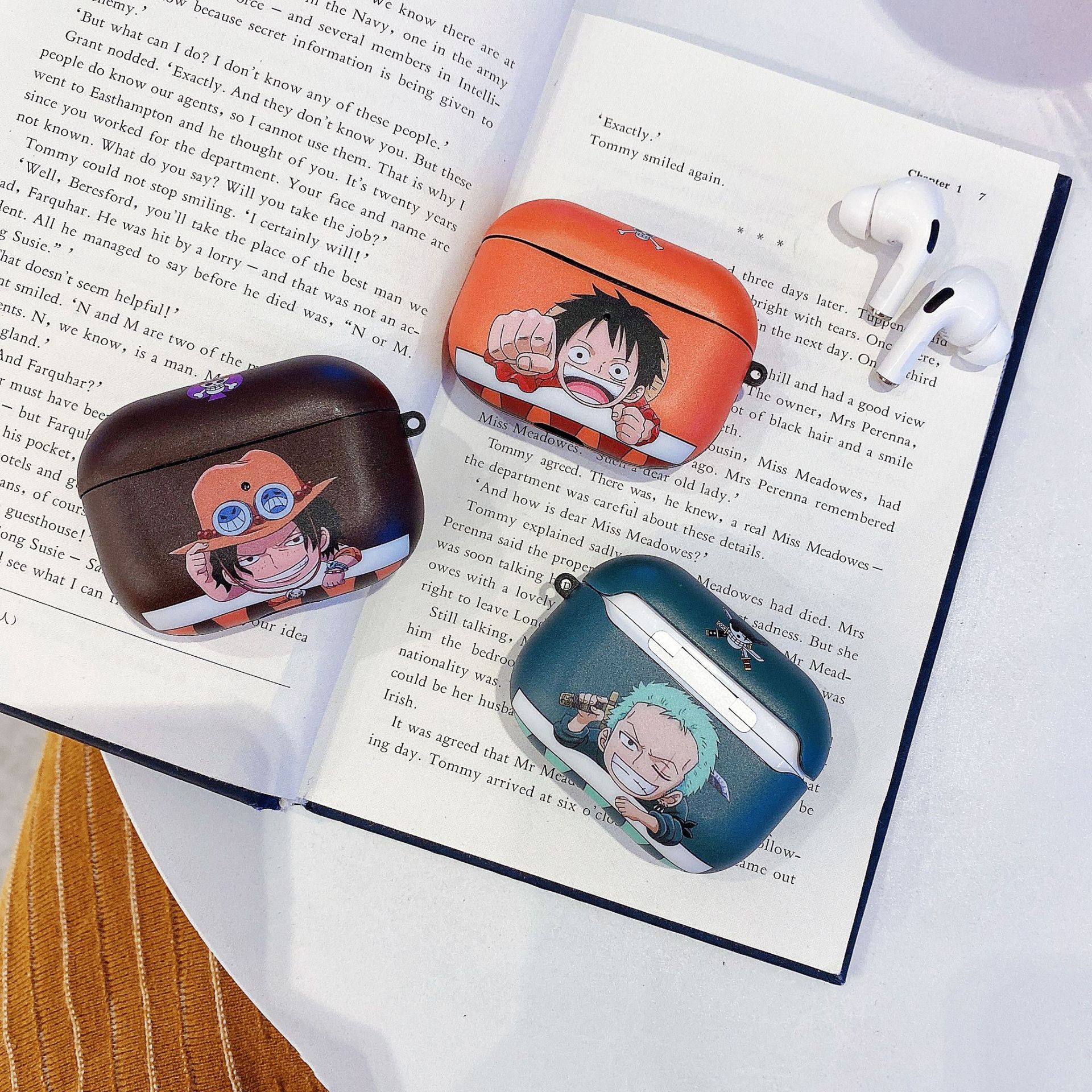 Cartoon AirPods Case - Black