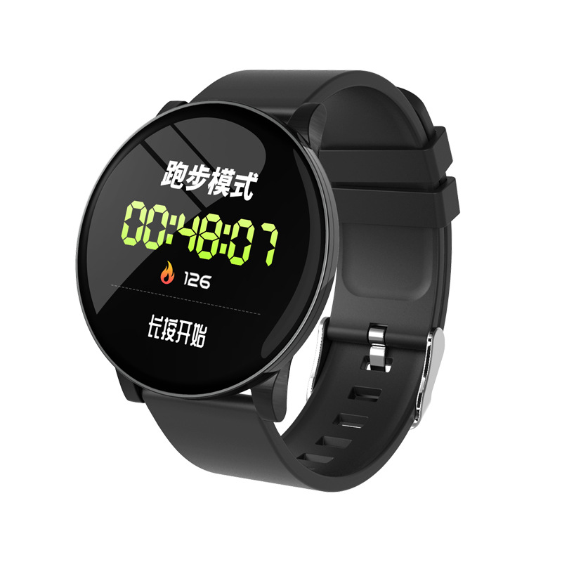 Cross-border Wholesale W8 Smart Watch Round Screen Heart Rate Health Monitoring Color Screen Fashion Pedometer Smart Sports Watch