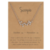 Zodiac signs, fashionable necklace, universal starry sky, suitable for import, new collection, wholesale