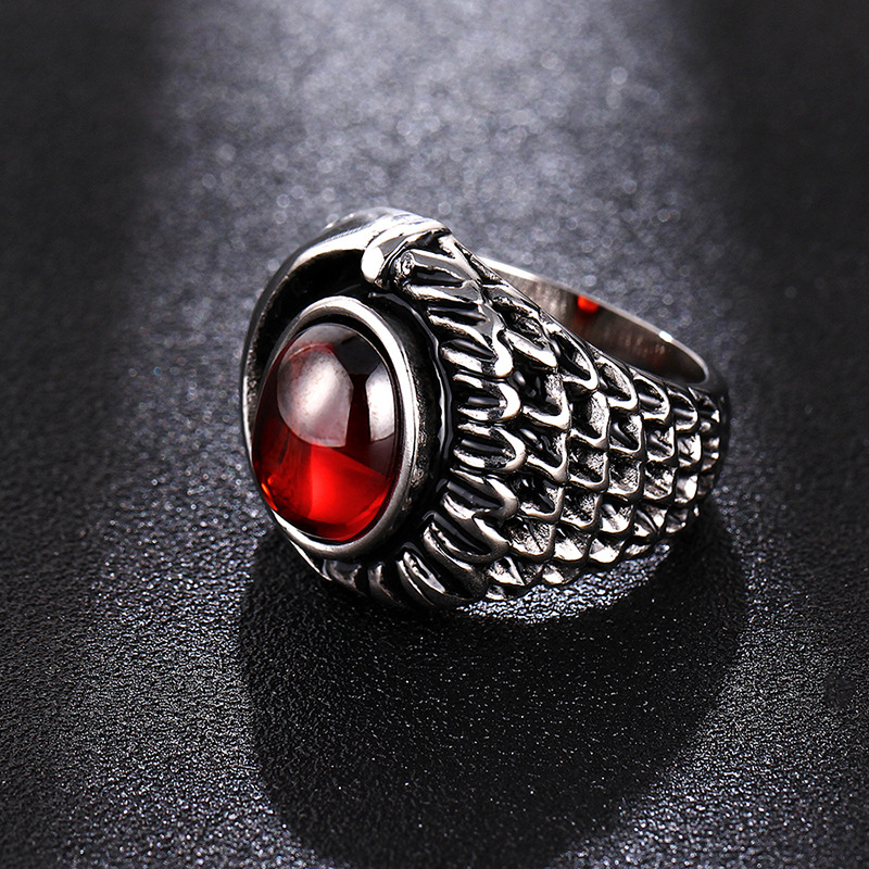 Titanium&Stainless Steel FashionRing(Steel color-8)Fine Jewelry NHIM1688-Steel-color-8