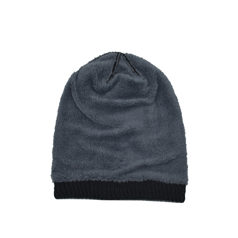 Sombrero de punto para hombres y mujeres sombrero de lana Logotipo de metal sombrero de invierno con forro polar sombrero cálido al aire libre sombrero con forro polar Otoño e Invierno orejeras sombrero
