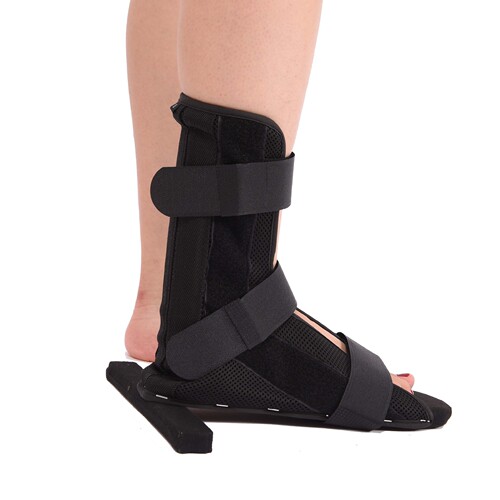 Medical orthopedic T-shaped shoes wooden shoes ankle fracture fixation rehabilitation anti-rotation shoes ankle joint fixation brace