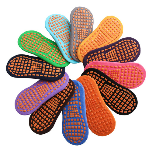 Manufacturer wholesale trampoline socks dispensing anti-slip floor socks children's playground baby early education adult yoga socks
