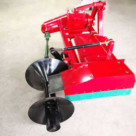 拖拉机带起垄犁打梗器图片水田稻田筑梗器 湖北农用筑埂机