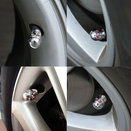 FD-82 Skull Head Valve Nut Car Ghost Head Valve Cover Valve Cap Skull Head Valve Nut