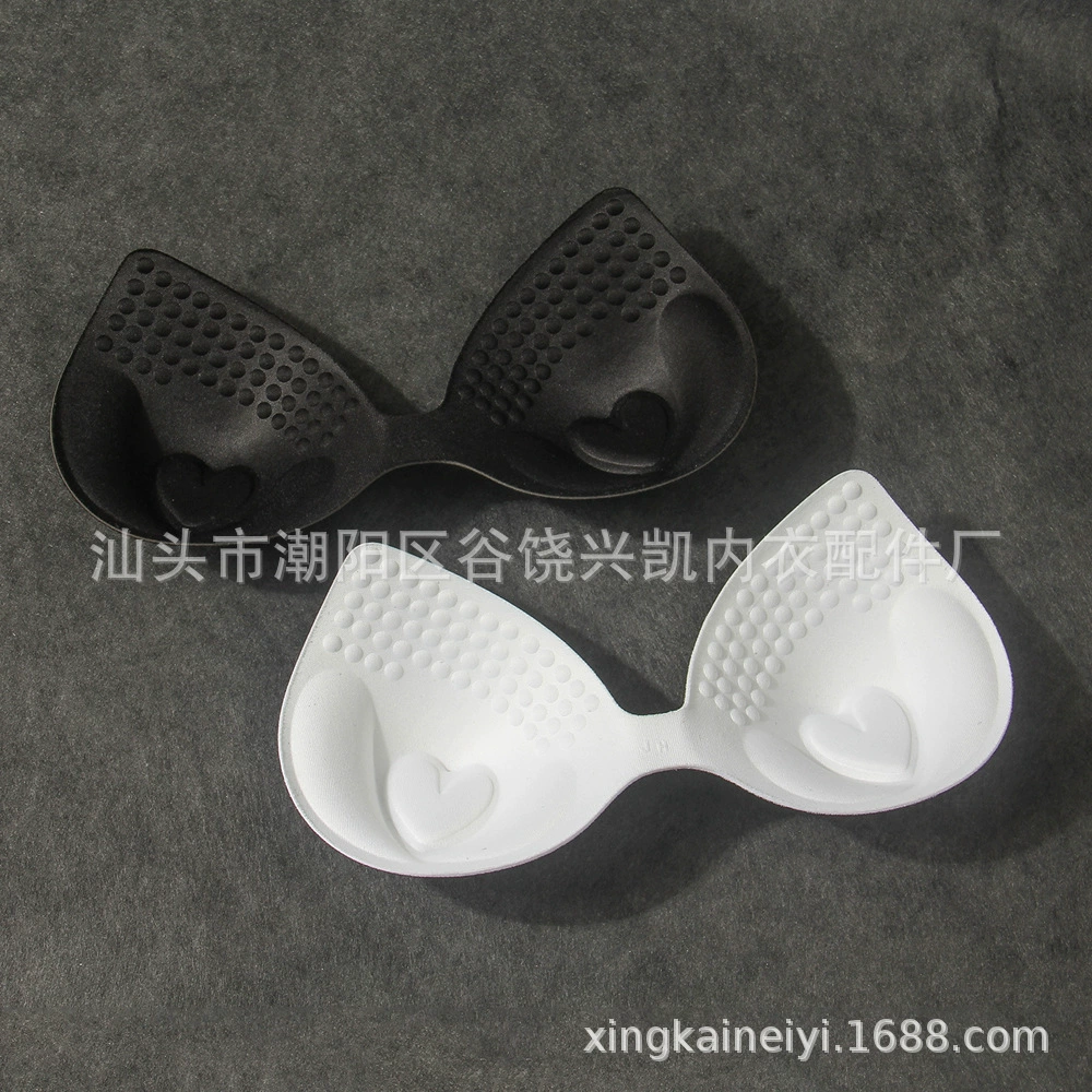 Губка для груди в форме сердца Оригинальный производитель Цельная чашка для нижнего белья Бюстгальтер для обертывания груди Съемная подушка для груди