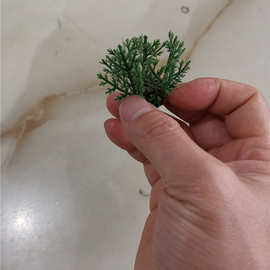 仿真植物塑料水草配件 三叉编织袋草 迎客松装饰小草 草坪草 草球