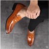 Classic suit jacket for leather shoes English style pointy toe, breathable footwear