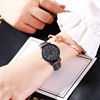 Trend swiss watch, for secondary school, Korean style, simple and elegant design