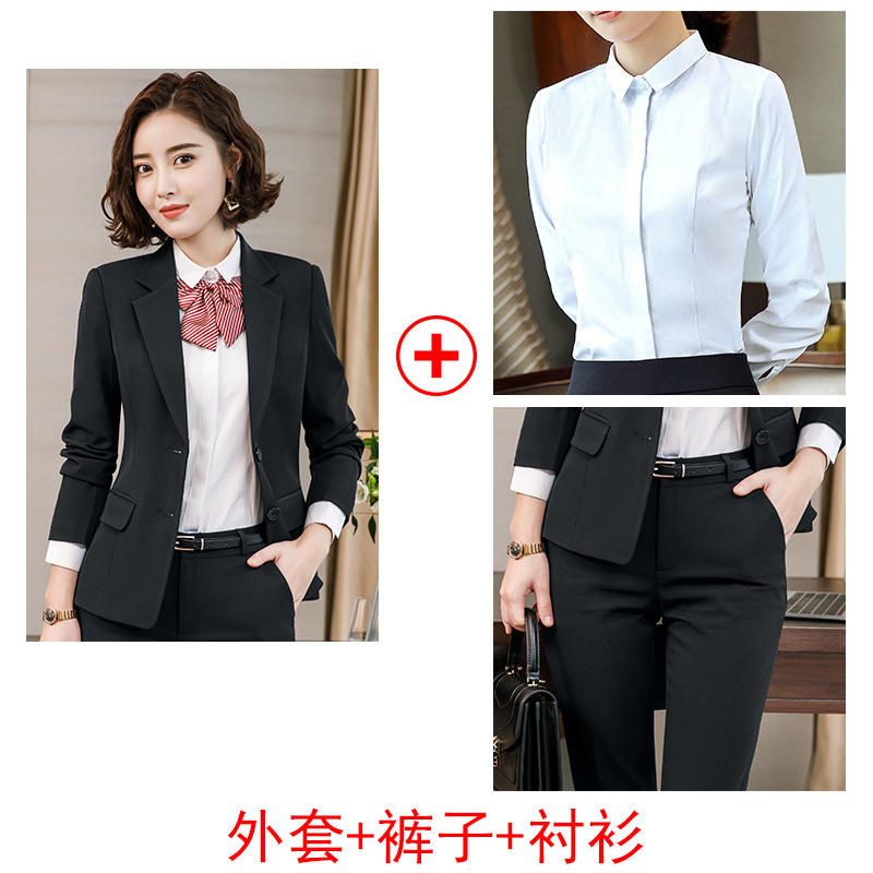 [A] 검은 세트 + 셔츠 + 검은 바지