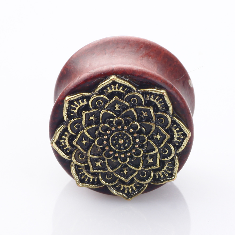 Violet Wood Ear Expander Auricle Piercing Jewelry detail image 7