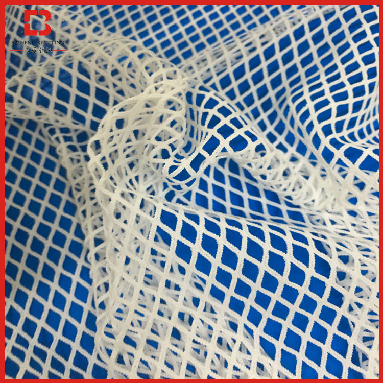 现货直销 锦氨四角 四面弹菱形网布  高档弹力网布 服装面料网布