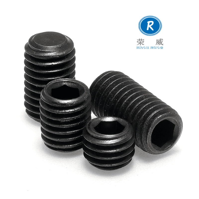 Набор с плоским концом класса 12,9, винт с шестигранной головкой, винт с верхней головкой, стопорный винт без головки M3M4M5M6M8M10M12