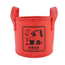 臟衣圓底袋 垃圾分類收納筐 日本毛氈布帆布包 玩具水桶包定制